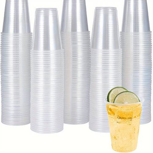100pcs transparent plastic cups very convenient and weddings parties