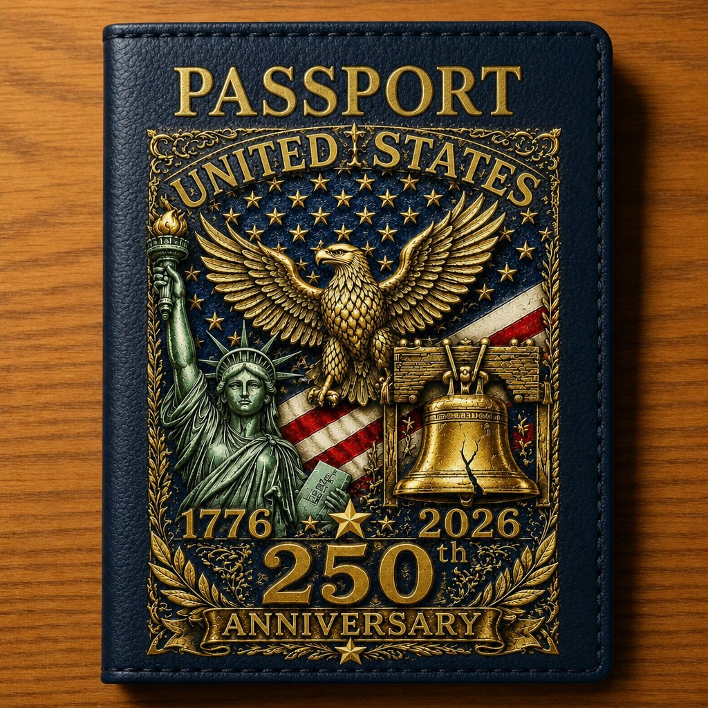 TEMU Retro Souvenir Passport Holder, Luggage Cover, Snap Closure, Lightweight Travel Document Holder, Suitable For Daily Use (excluding Electronic