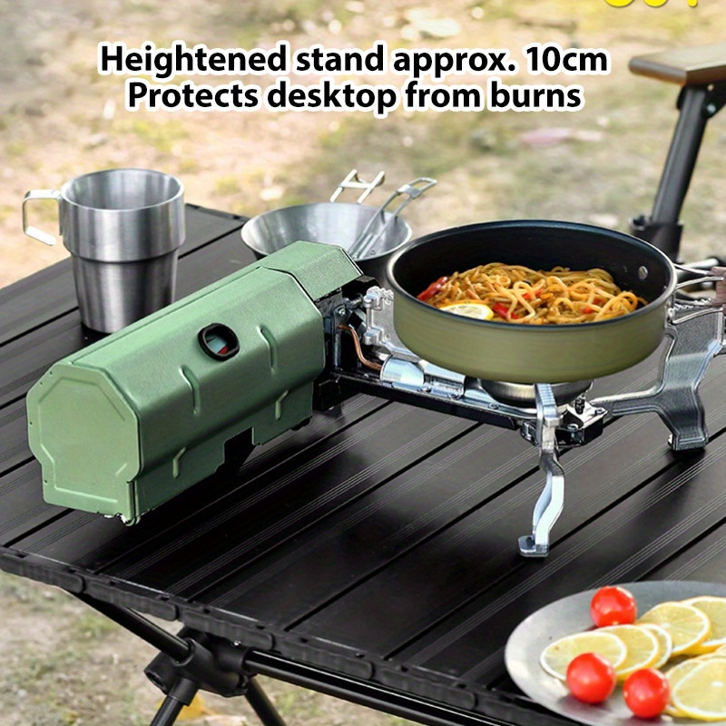 foldable gas stove gas tank not included outdoor picnic stove with carrying bag   with safety lock and piezoelectric   device overvoltage protection suitable for outdoor   cooking Product details 0