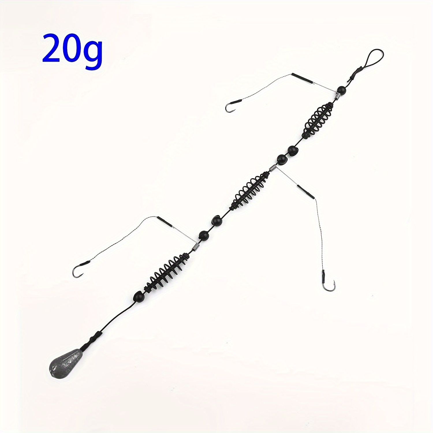 Image of 1pc Of Fishing Line Hooks With Bait Feeder, Catfish Clamps, Carp Fishing Gear 77-2200