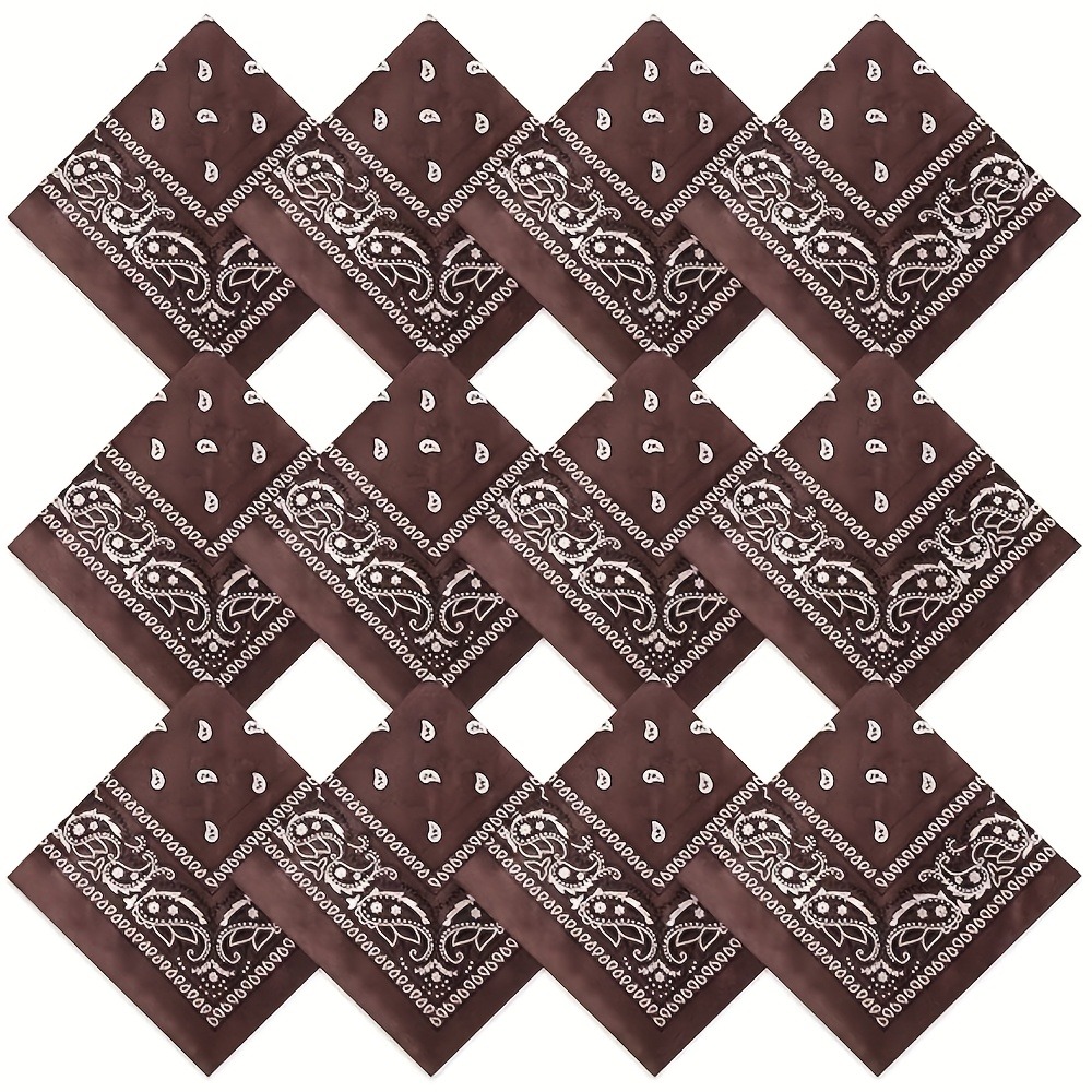 TEMU Ensemble de 9 pièces de couvre-chefs et accessoires pour cheveux d'extérieur multifonctionnels, foulard bandeau motif unisexe