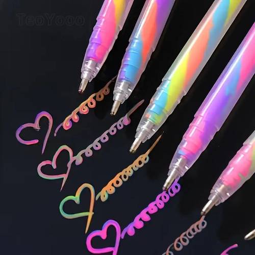 30 ( ndom na 6 pens at 24 refills) metallic glitter ow g dient pens, sa pagpipinta at g ffiti watercolor pens, fine tip pens na bagay sa albums, black cards, collages, c fts, stones, glass, birthday gifts, christmas, halloween