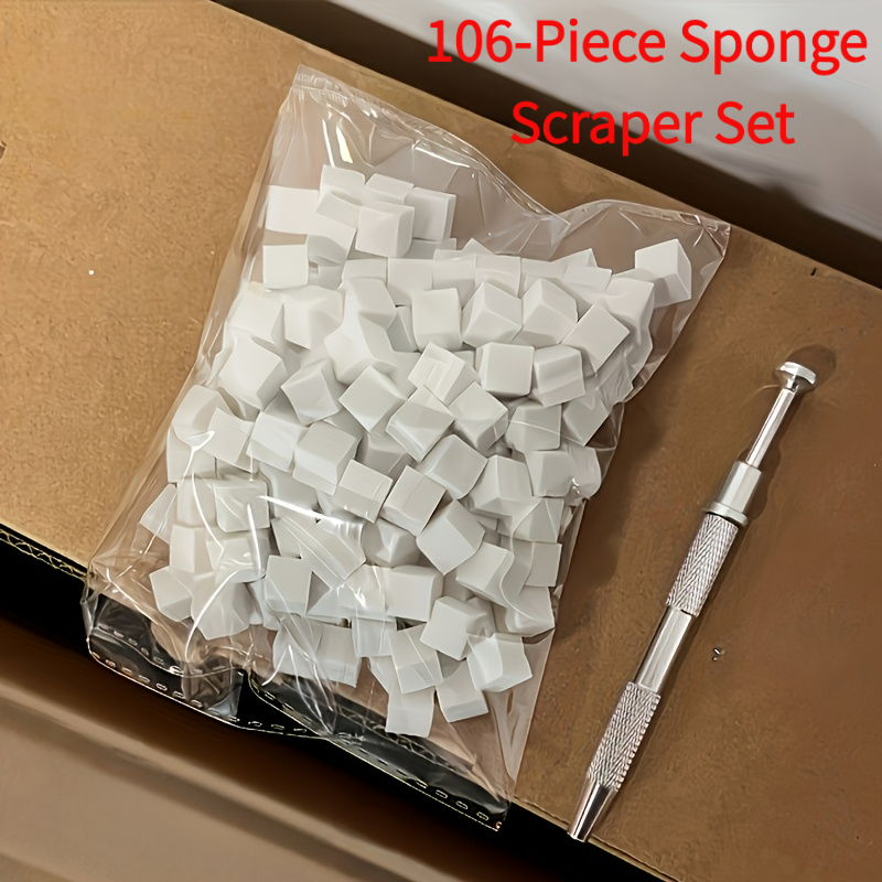 TEMU Ensemble de 106 pièces pour éponges à ongles et ciseaux, conçu pour les éponges à gradient pour les ongles, créant un ombre pour des ongles. et