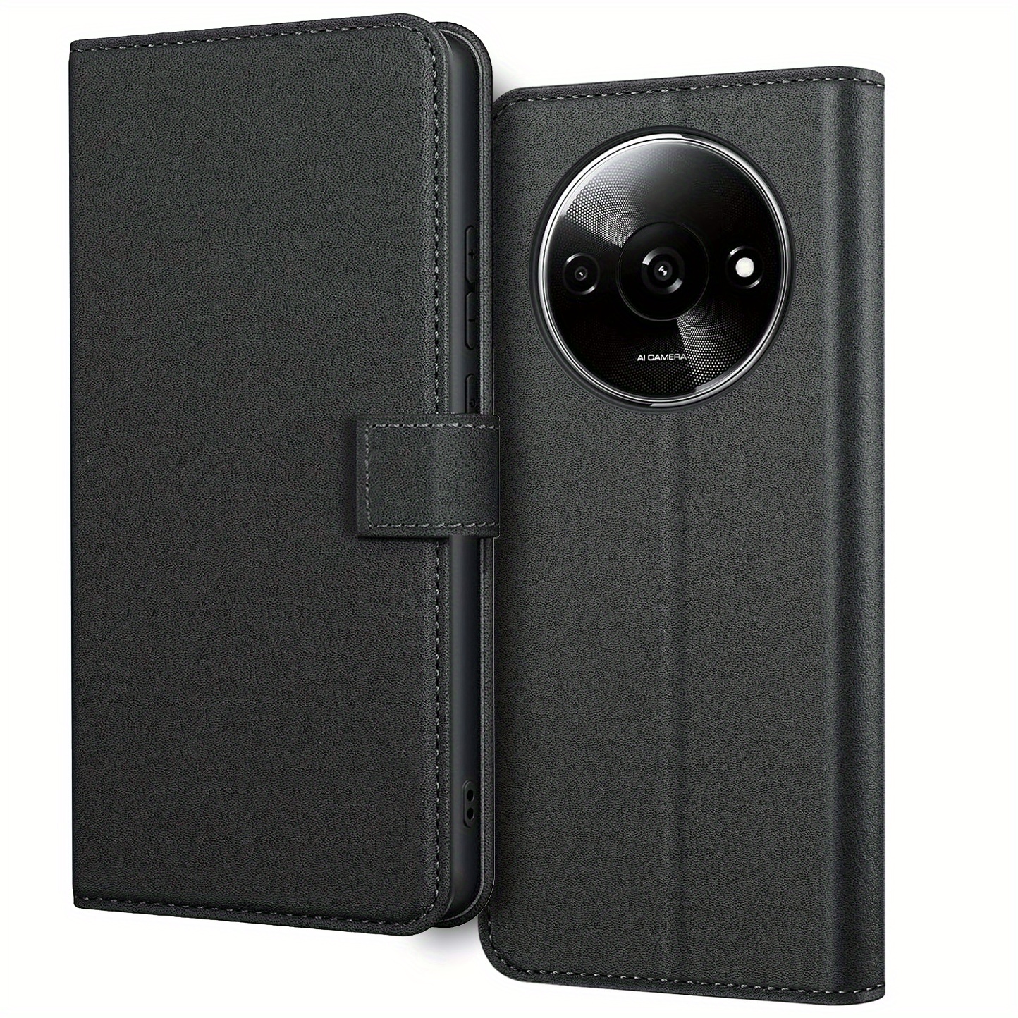 TEMU Phone Case: For Xiaomi Redmi A3 / A3x Case With Kickstand Pu Leather Card Slot Flip Protective Phone Case Cover