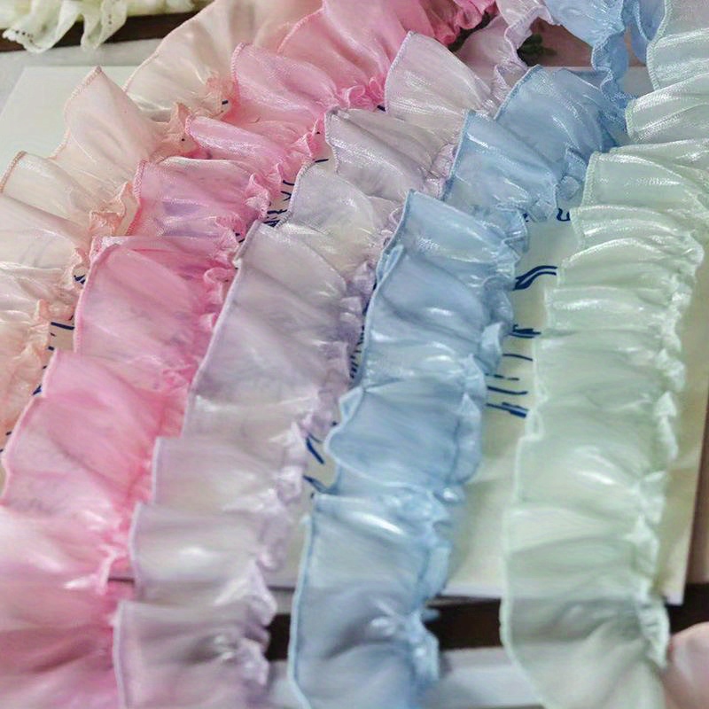 Tessuto con perline da 1 metro e pizzo per ricamo abi da festa eleganti accessori per cucire abbigliamento artigianato fai da te nastri con rifinure in pizzo  15