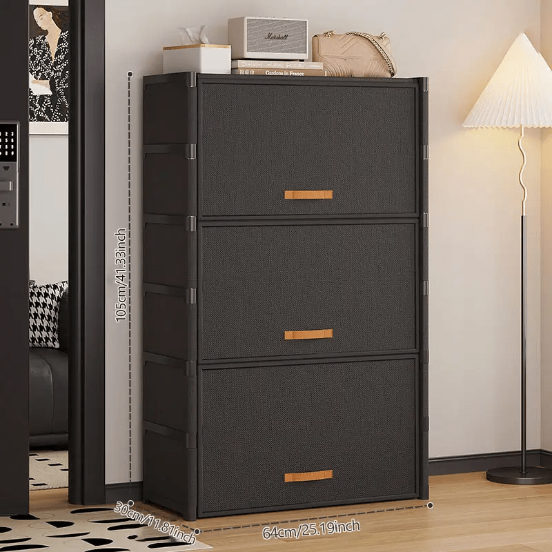 Large-capacity Heavy-duty Metal Shoe Rack, Holds 15-27 Pairs of Shoes, Foldable Dust-proof Sneaker Cabinet with Transparent Viewing Window and Non-slip Base