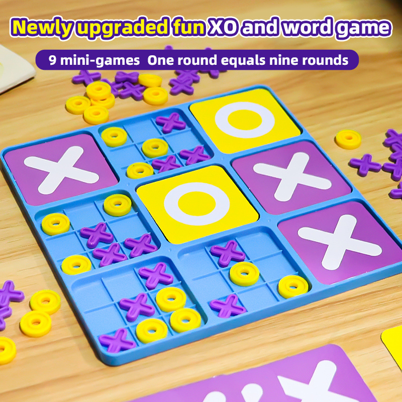 18x18cm XO Tic-Tac-Toe Board Set, Interactive Game