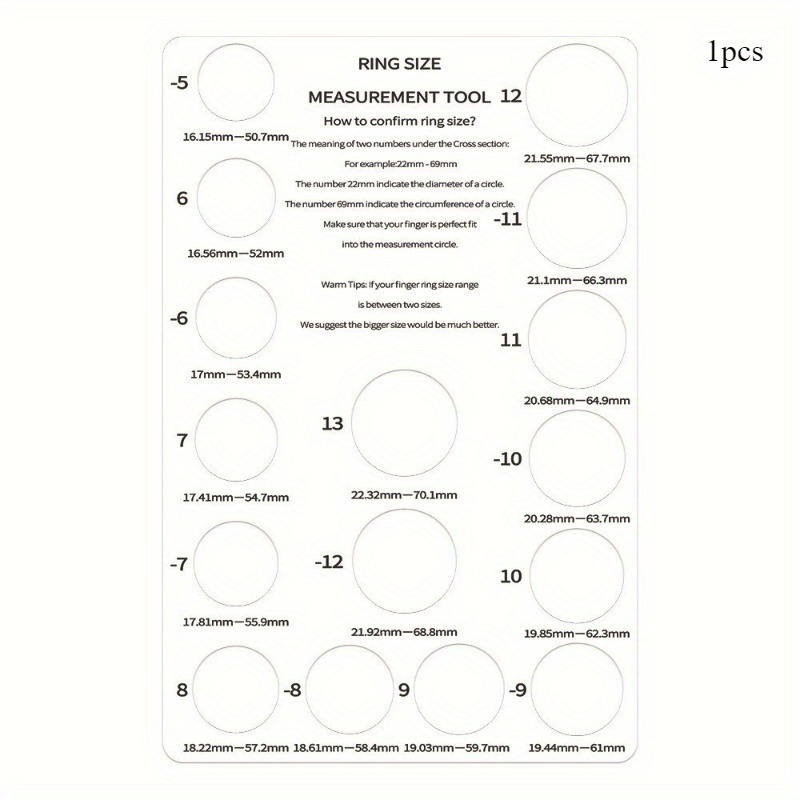 Conversion Chart Printable Mens Ring Sizer Strip Free Ring Size Chart
