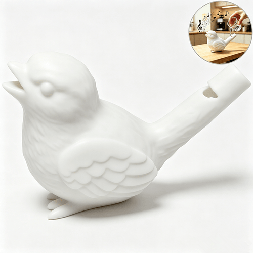 1pc white sound whistle a little water to blow out clear it combines novelty desktop decoration for daily leisure