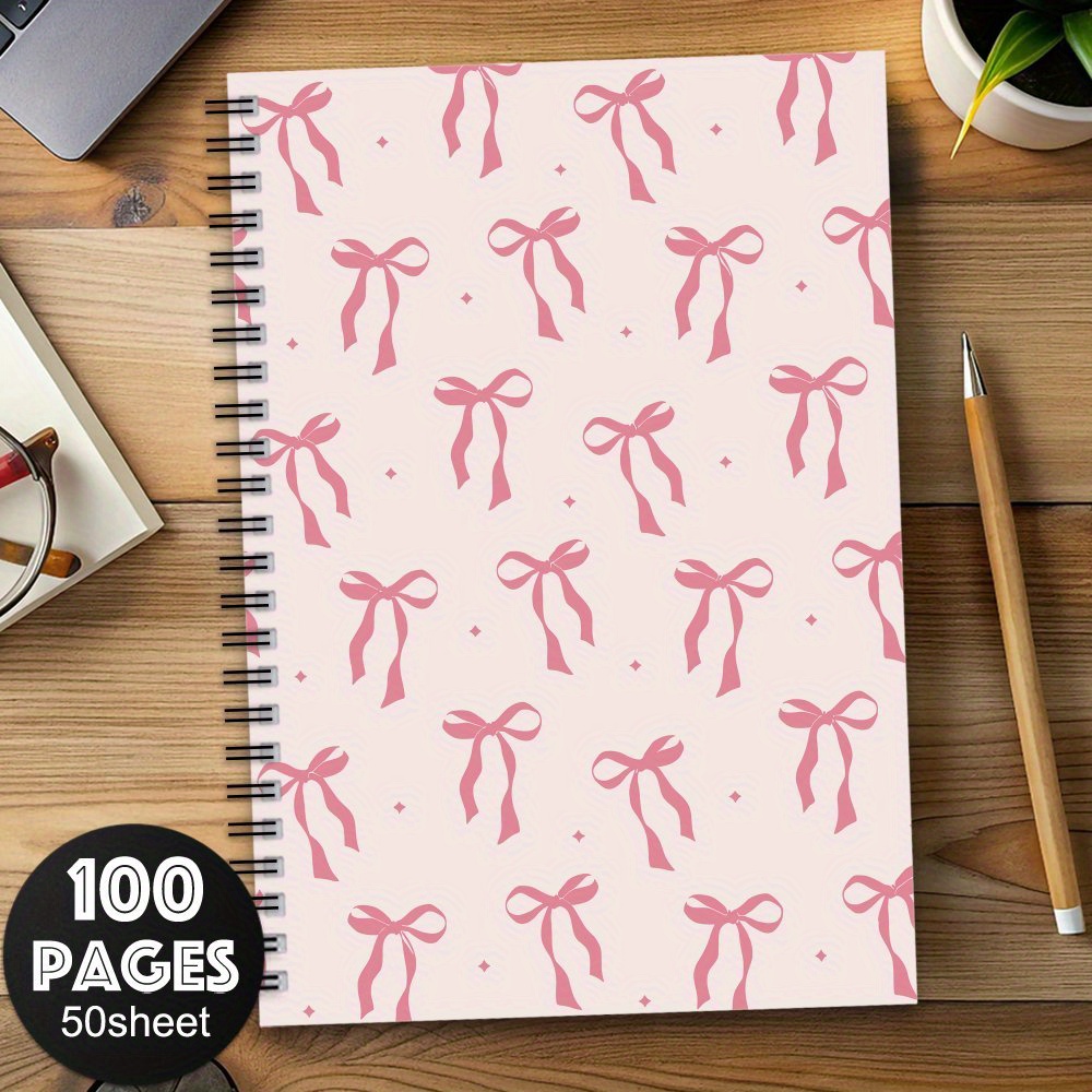 Giraffe Floral Journal Notebook - Pink Flower Aesthetic 5.5x8.3 Inch Writing Notebook