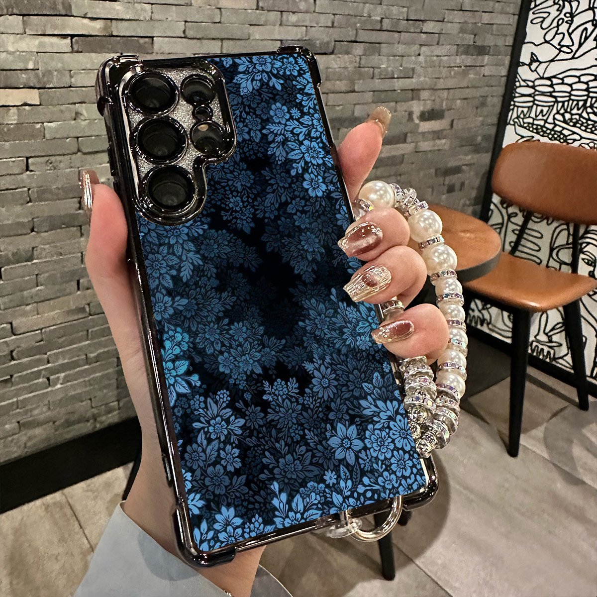 TEMU Phone Case: Suitable For S25 Ultra - Compatible With S24 Ultra, S23 Ultra, S26u. Phone Case With Lanyard, Floral Pattern, 225g. New 22 Ultra 5g