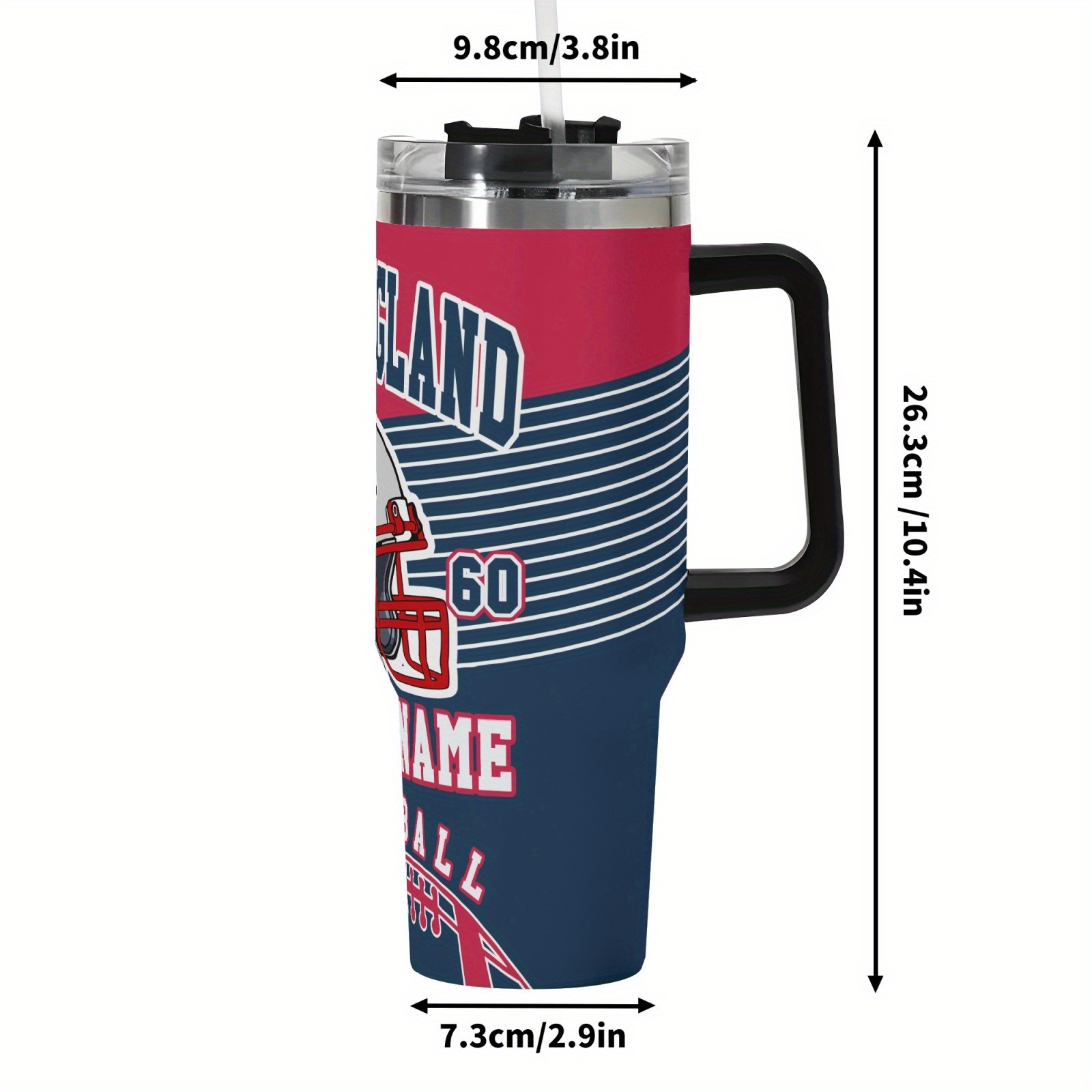 custom   stainless steel cup 1pc personalized name suitable for cold drinks vacuum insulation with straw and handle   sports fitness and travel school work travel mothers day fathers day   for fans 5