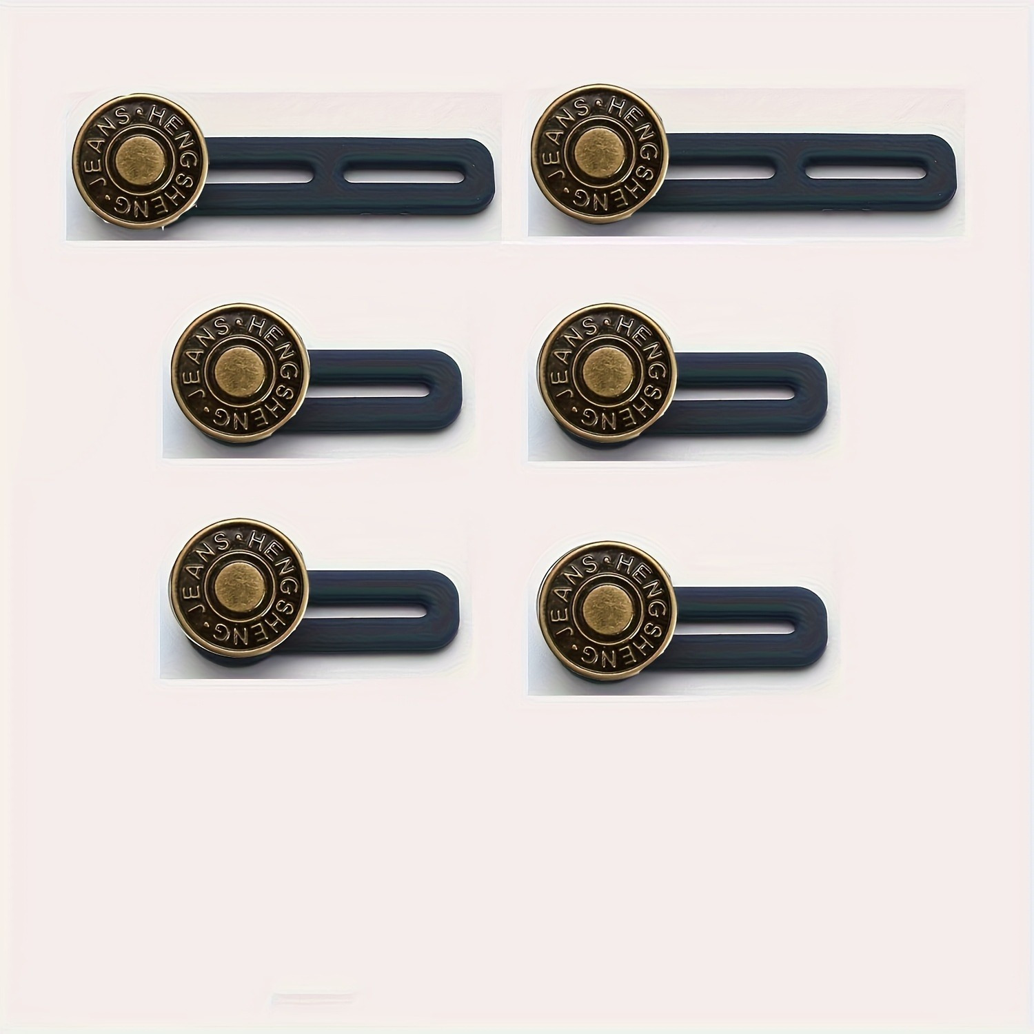 6pcs Instant Expander Buttons - No Sew, Adjustable Waist Extenders For Jeans Pants Collar - , Comfortable, Durable, And Reusable Buttons For Men And Women