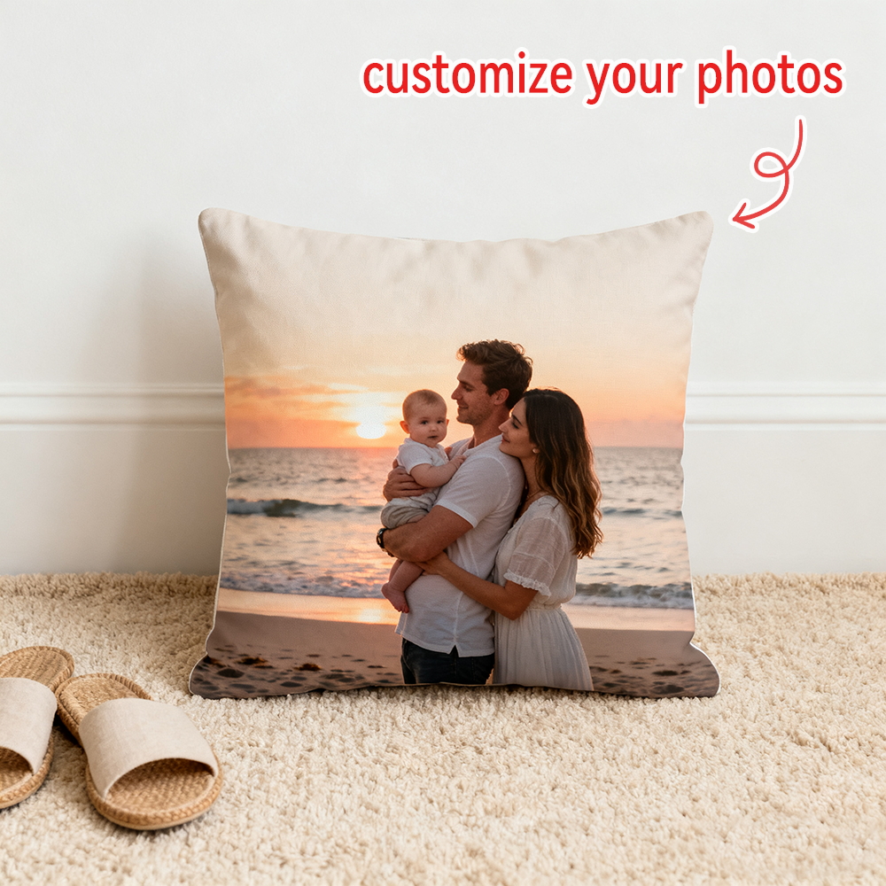 Double-Sided Custom Photo Printed Pillowcase