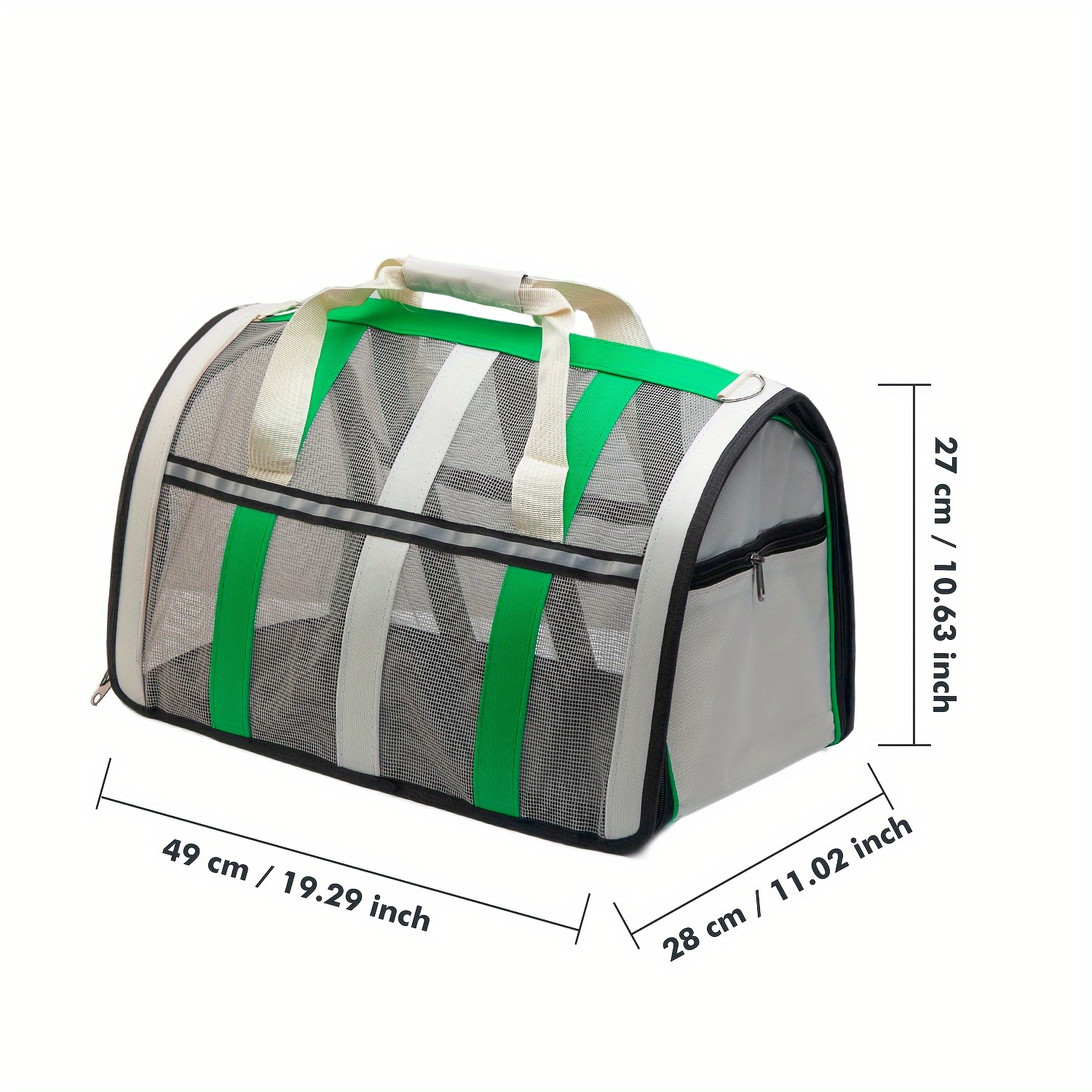 TEMU [6 Colors ] Cat And Dog Foldable Soft Bag, Soft Material, Hollow Mesh, Portable Bag, Suitable For Small, Medium, And Large Sizes, L Sizes