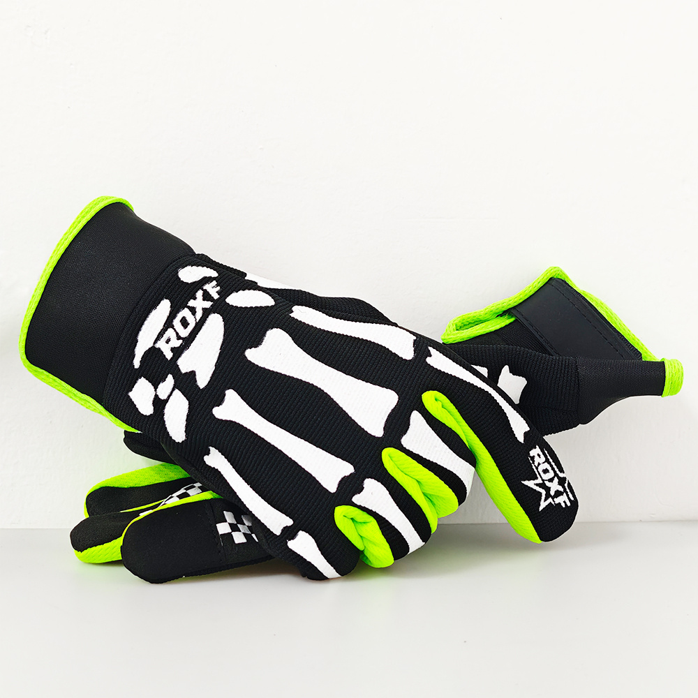 ROXF Skull Bone Pattern Outdoor Non-Slip Touchscreen Gloves