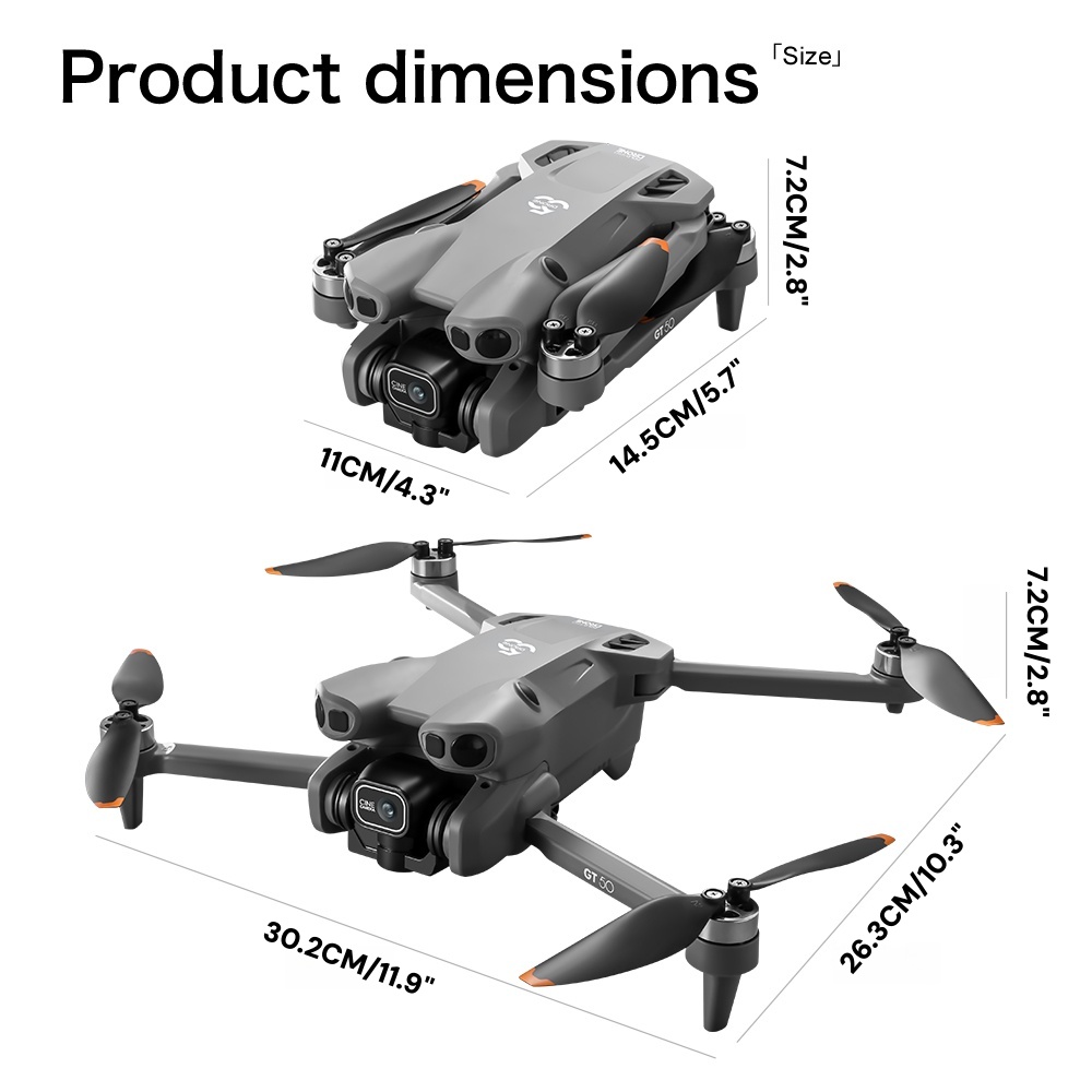 GT50 Lightweight Drone Under 249g with 720P Dual Camera