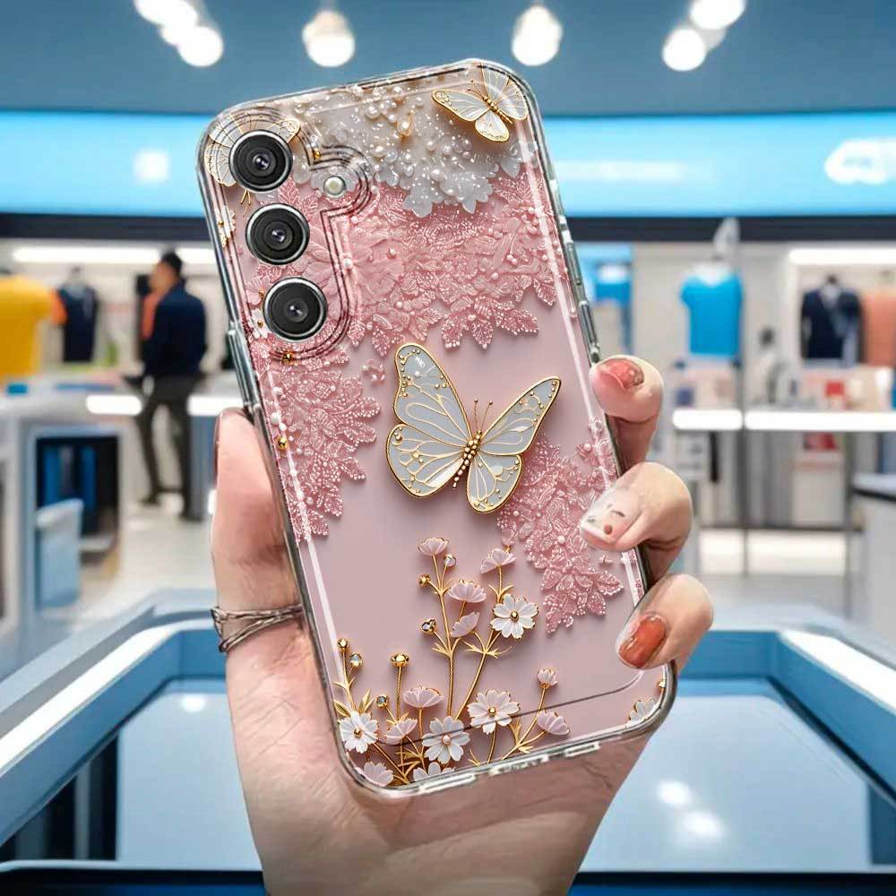 Phone Case: Elegant Cute 3d And Phone Case For S25, S24, S23+, S22 Plus, A73, A72, A54, A53, A52, A55, S26ultra, S26, Scratch-resistant Perfect Gift, Kawaii Aesthetic Back Cover