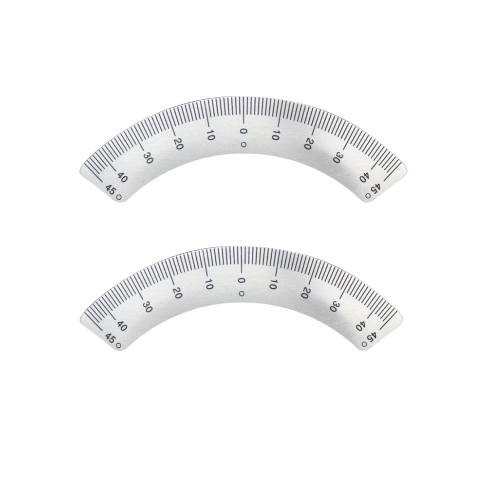 TEMU 1pc/2pcs 45 Degree Angle Arc Protractors | Stainless Steel Milling Machine Part - Measuring Gauging Tools M1197