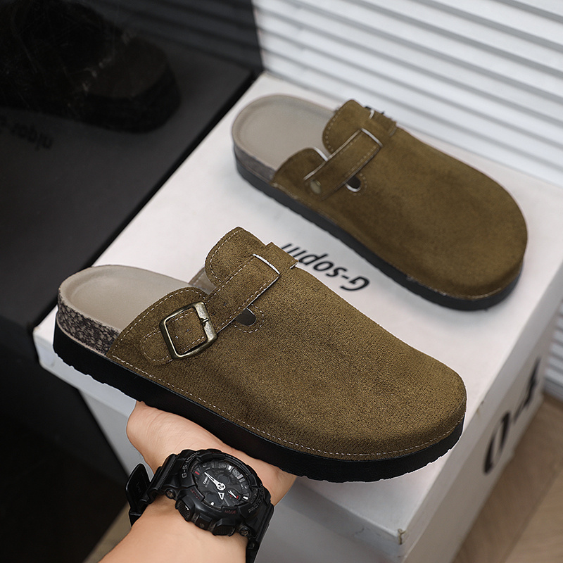 TEMU Pantofole da nuovo stile, pantofole mezze da donna per casa, pigre, antiscivolo, con suola morbida, per esterni