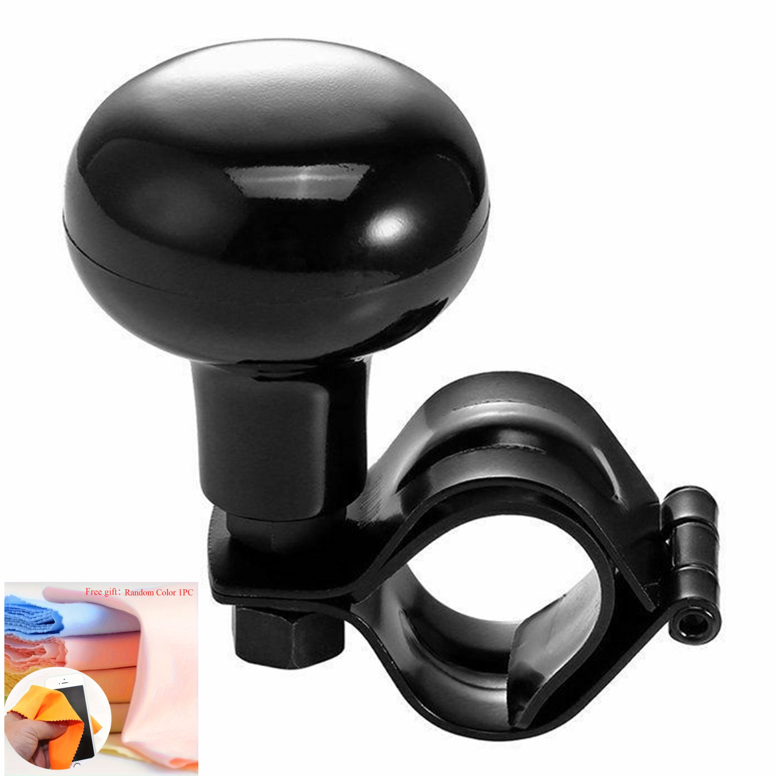 TEMU Truck And Heavy-duty Vehicle Anti-slip Steering Wheel Cover Rotating Knob Handle Booster Grip Protective Auxiliary Ball Universal Safe - 1pc
