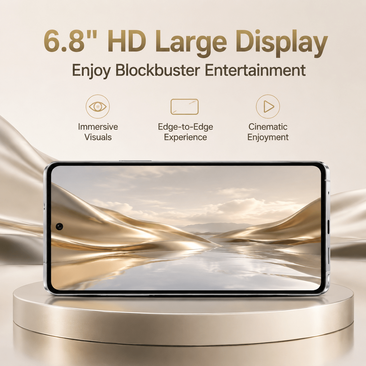 sim free   phone unlocked 6 8 inch hd touchscreen 4 64gb expandable storage       case screen film perfect gift Product details 1