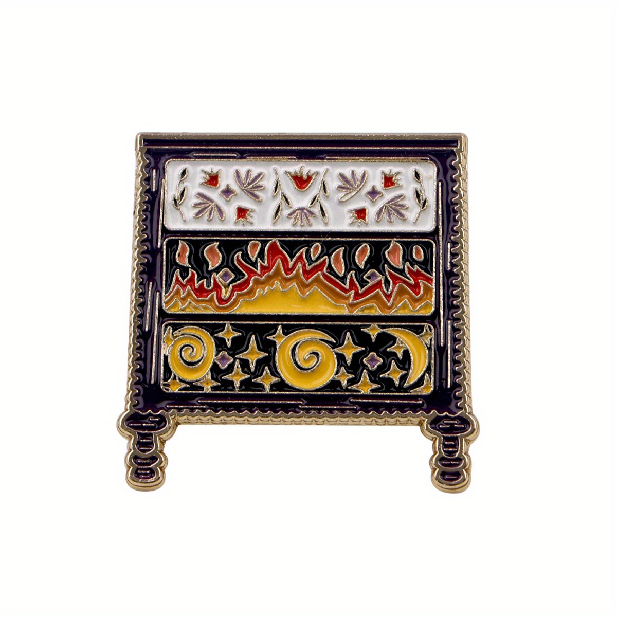TEMU Lapel Enamel Pins And Brooches Badge Pins For Backpacks Bags Backpack Cool Decoration Friend For Gifts 1pc
