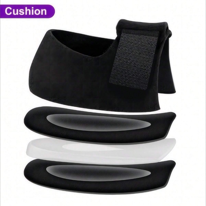1 Pair of Black Textured Heel Pads