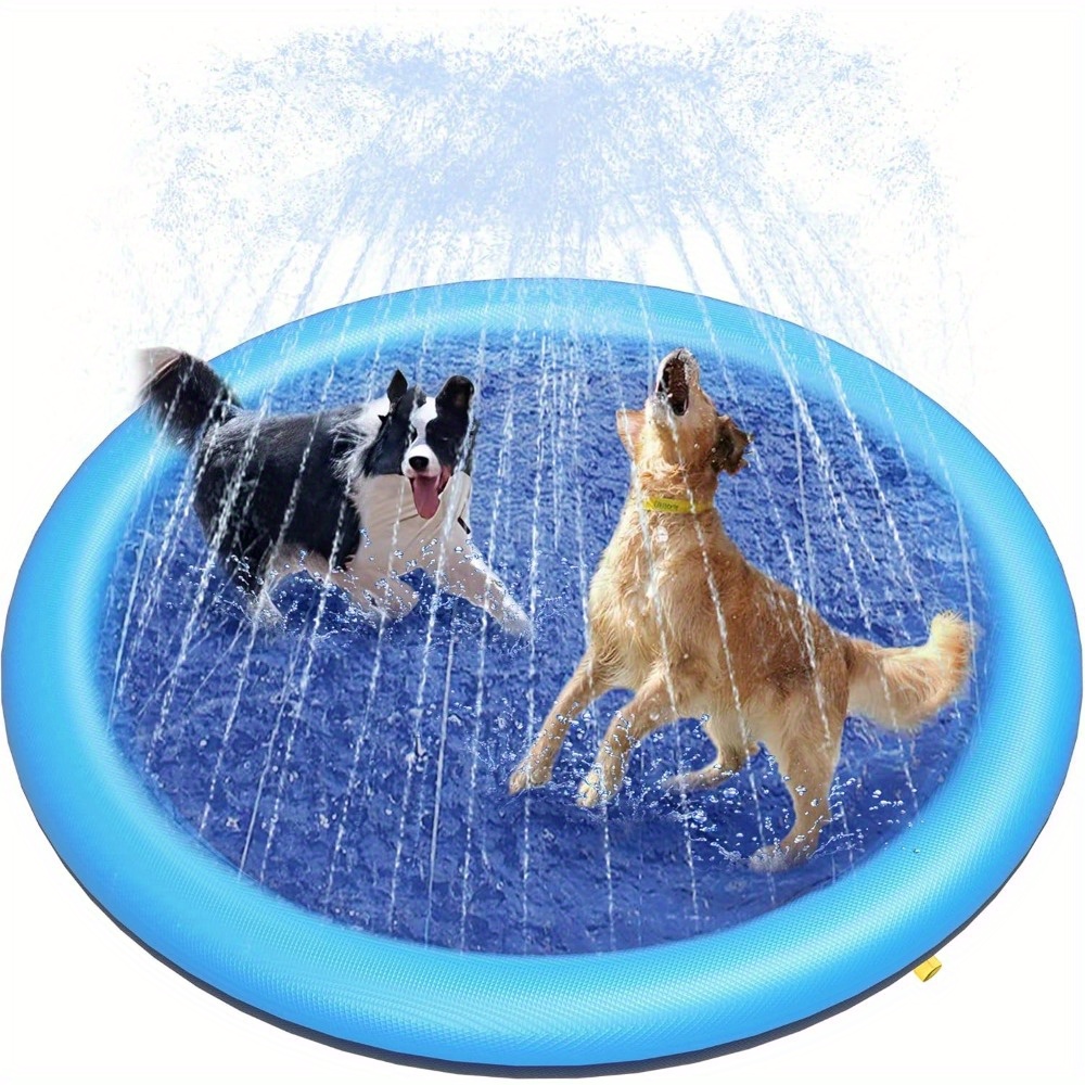 Foldable Dog Splash Mat, Thickened Pet Grooming Bathtub, Dog Wading Pool, Outdoor Dog Play Area, Portable Pet Swimming Pool