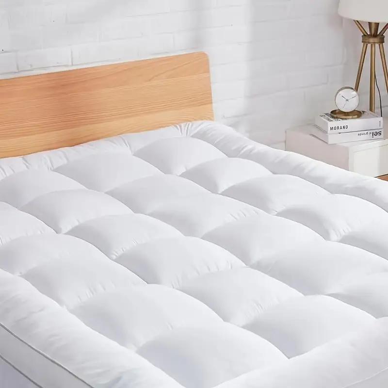 TEMU Luxury 900gsm Mattress Topper Queen, Pillow Top Cooling Mattress Pad With 8"-21" Deep Pocket, Extra Thick Bed Topper Mattress Cover Protector,