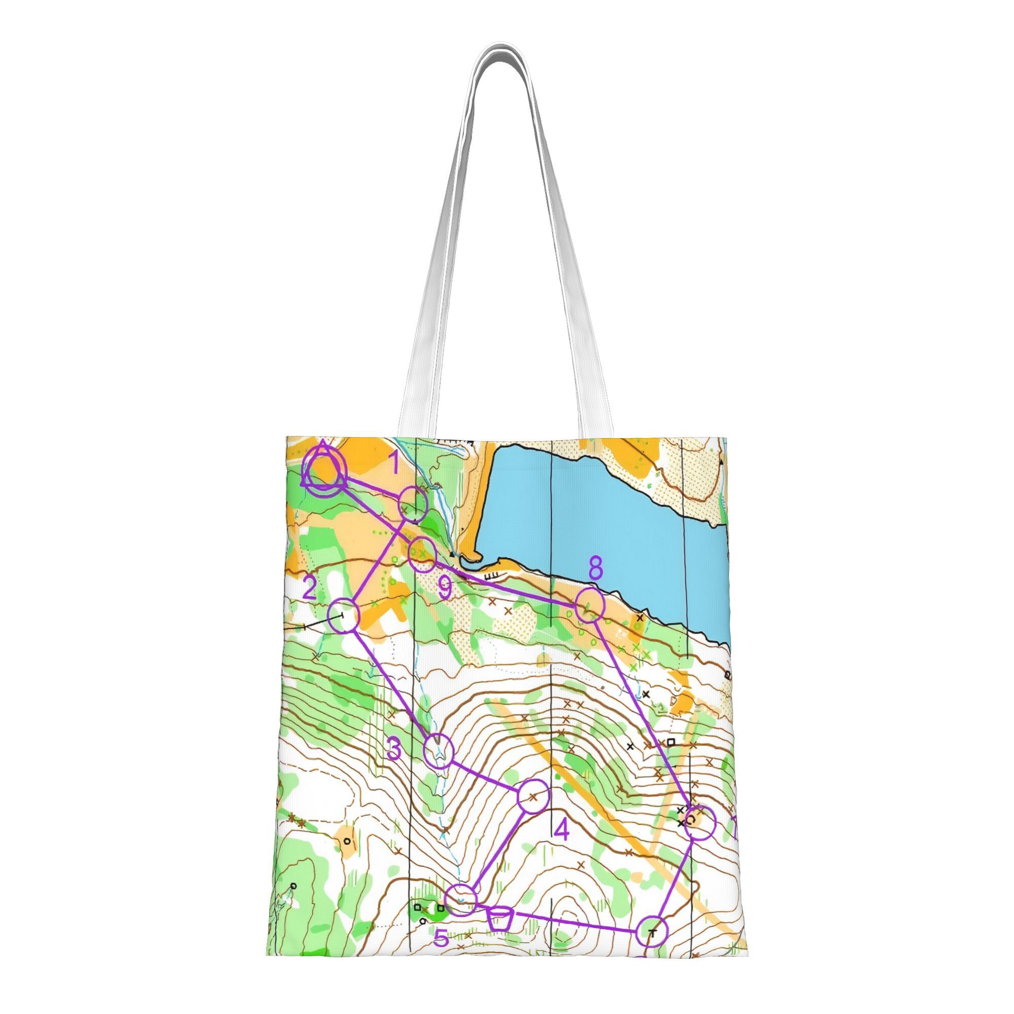 TEMU Orienteering Multi-functional Reusable Canvas Bag, Suitable For Supermarkets, Schools, And Travel - Dual-use Tote And Shoulder Bag, Portable