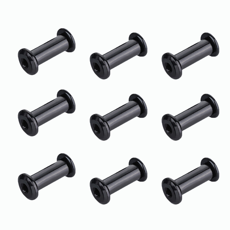 Image of 9 Sets Of Stainless Steel Hex Female Cap Head Screws & Nuts - Hardware Fasteners For Diy Knives, Furniture, Luggage Repair & Assembly - Screw Options, Corrosion Resistant Screws