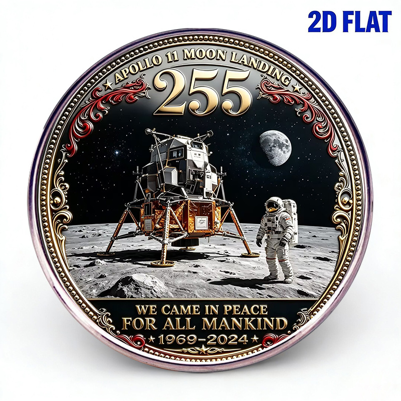 TEMU 1pc, 2d 11 Landing 255th Anniversary Commemorative Stainless Steel Enamel Badge Fashion Brooch