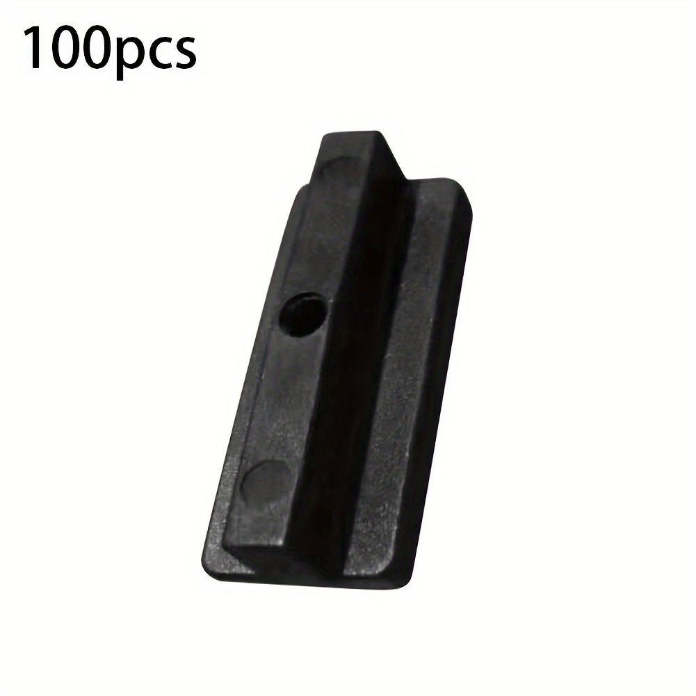 E-shop 100 Stück 6mm T-förmige Verbunddeckclips – Unsichtbare schraubenlose Befestigungen, wetter- frostbeständiges PE-Material, einfache Montage für