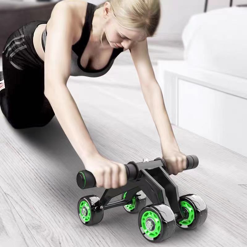 Abdominal Trainer Abs Workout Ab Wheel Roller for Home Gym Fitness Exerciser 6in 1 ab Wheel Roller Kit