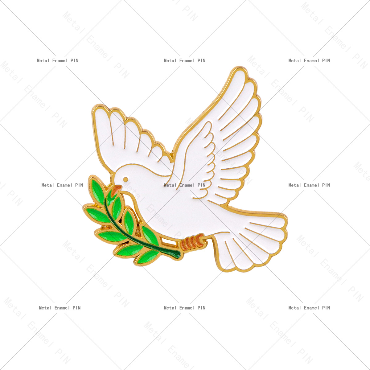TEMU 1pc Peace Carrying Enamel Lapel Pins Unisex Brooch Badges Fashion Additions For Backpack Clothing Gift, Christmas Gift