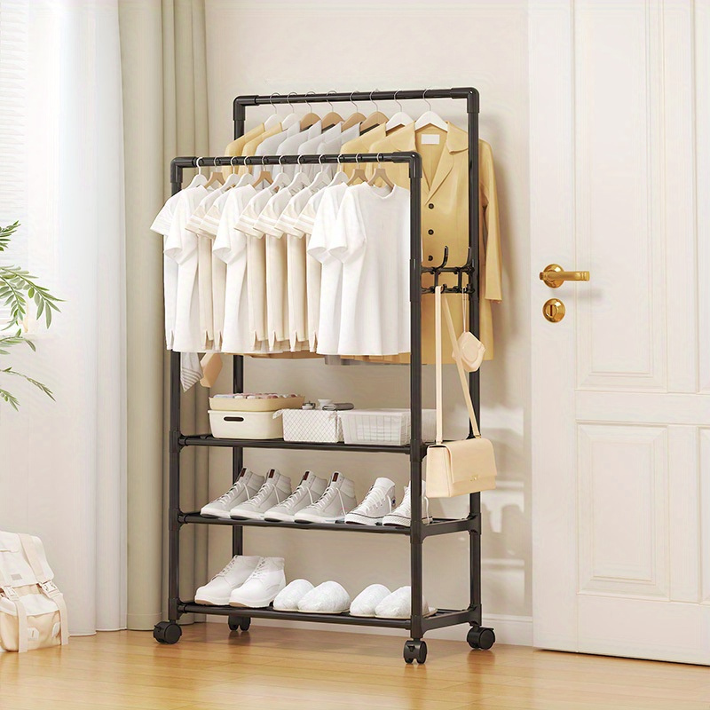 

3- Metal Garment Shelves, Freestanding Organizer For Bedroom - , -, -free Product