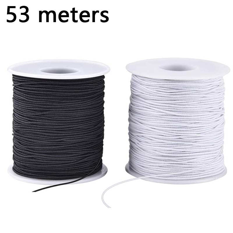 Image of 1mm Elastic Cord Suitable For Beading, Jewelry Making, Necklace & Bracelet Crafting - Stretchable Flexible Wire For Diy Beading, Bracelet & Necklace Stringing
