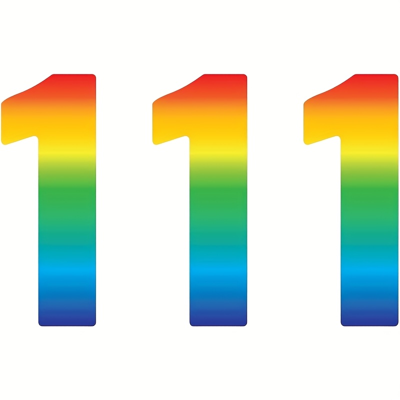 Image of Pack Of 3 Trash Bin Number Stickers For Wheeled Trash Bins, Self-adhesive Stickers For Trash Bin Numbers, Large Outdoor Wheeled Trash Bin Number Stickers