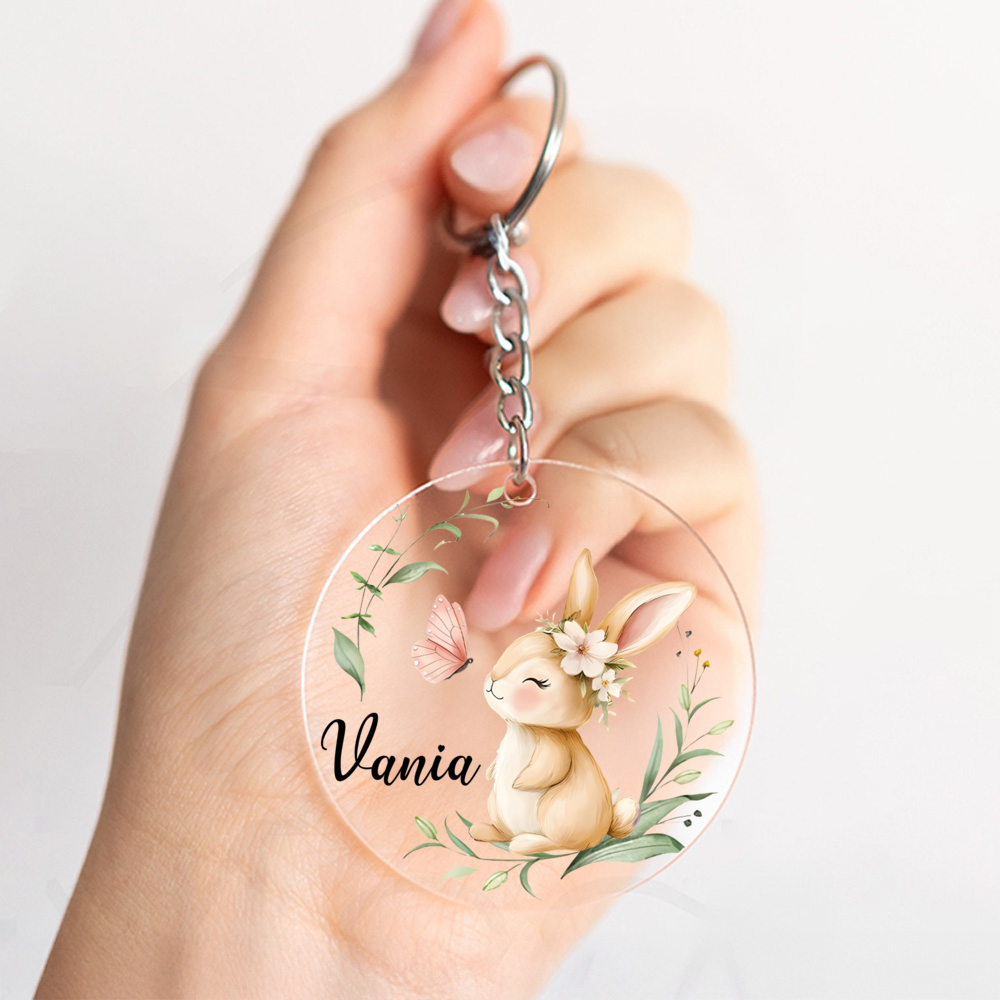 TEMU Portachiavi Personalizzato per Donne - Pendente per Borsa con Charm , Accessorio a Catena Resistente, Regalo per Compleanno San Valentino
