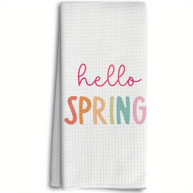 E-shop " Frühling" Bunter Küchentuch - - , 18x26 , für Ostern & Saisonale Dekoration, Bauernhaus- Geschirr- & Teehandtücher für und Studentenwohnheim