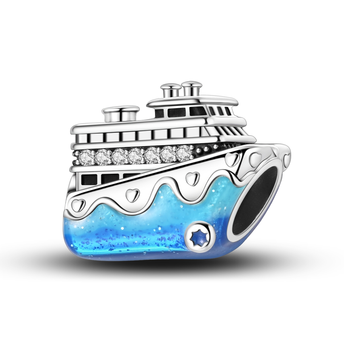TEMU Nautical-themed Charm Bead In Blue, Original Bracelets And Necklaces, Jewelry To Commemorate Memories