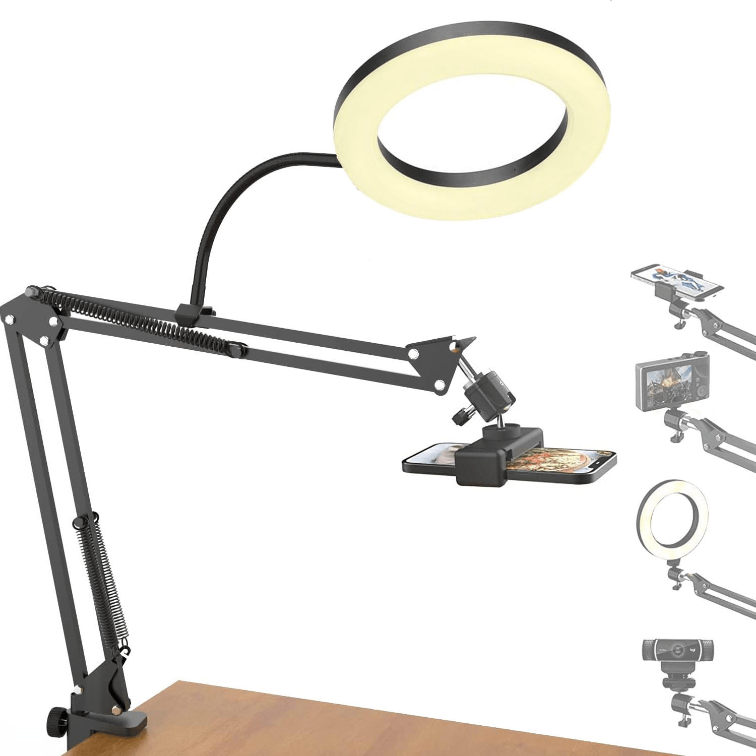 Image of Telescopic Desktop Mobile Bracket, Stable Support Stand For Home Live Streaming And Video Shooting Scenes