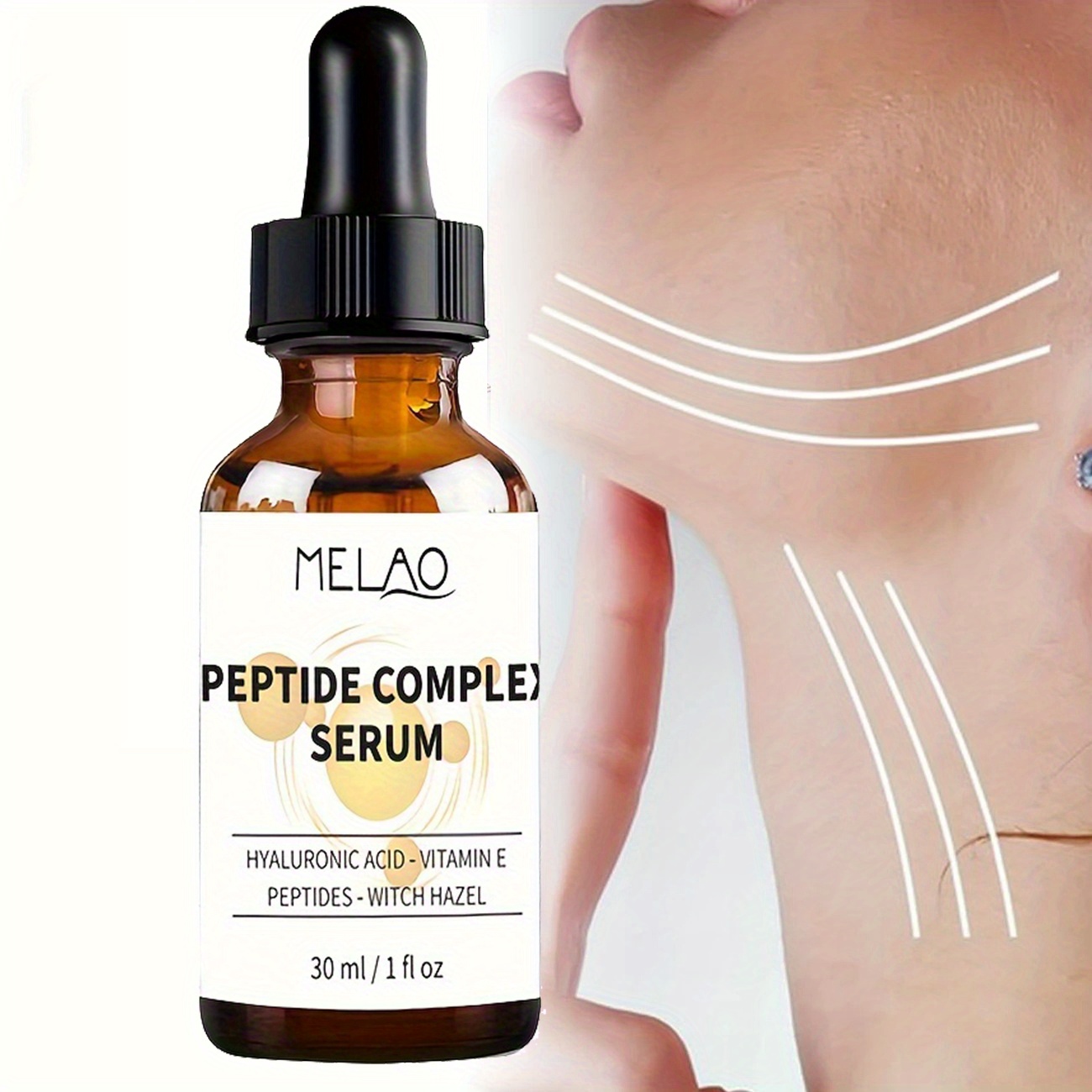   peptide serum anti wrinkle skincare lightweight and fast absorbing formula   all light beige types