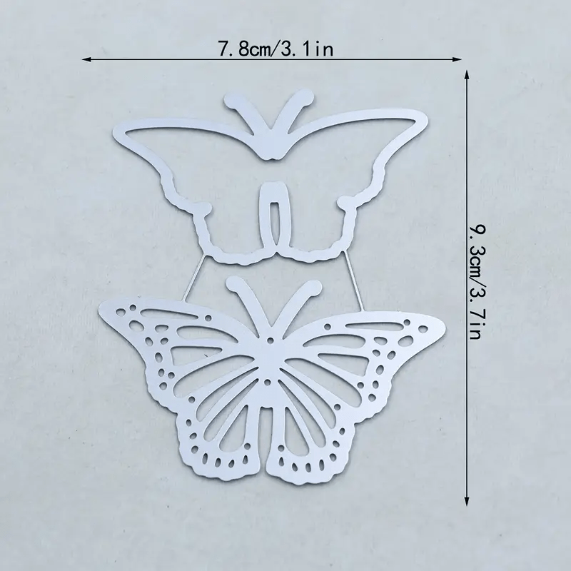 E-shop 1 Stück Schmetterling-Motiv Metall Schneidstempel für Scrapbooking, Fotoalbum Basteln, Kartenherstellung, Dekoration, Journaling und - ein