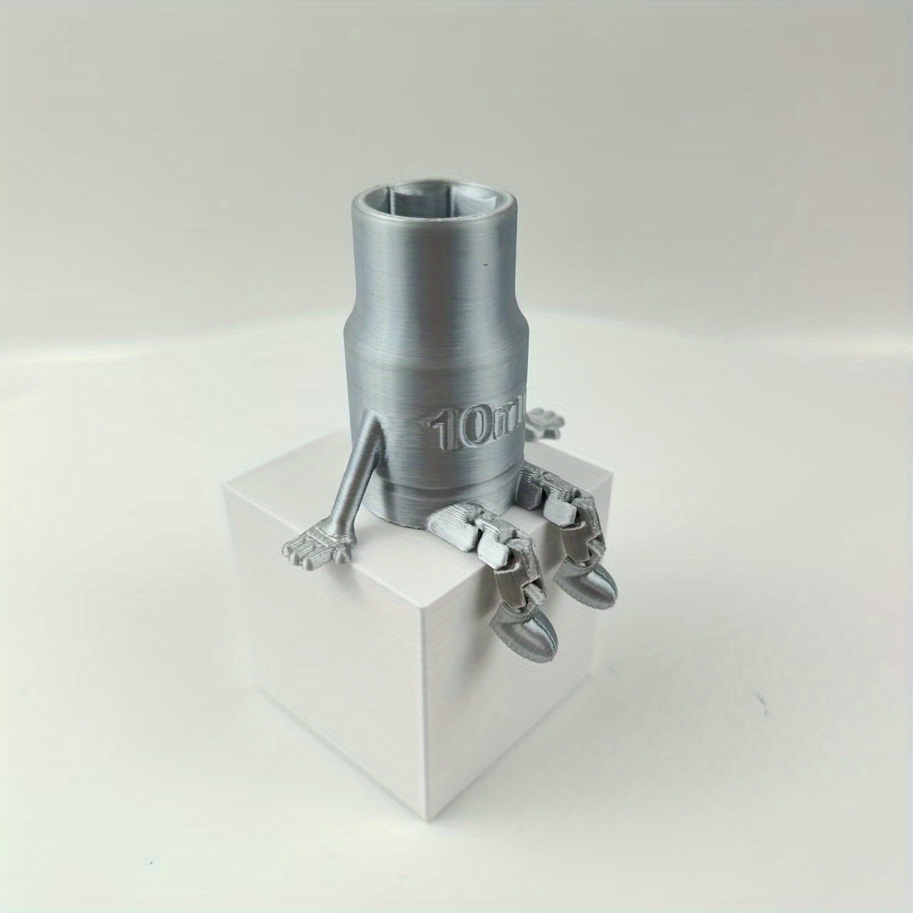 Image of 1pc 3d Printed Receptacle With Articulated Legs An Desktop Ornament Product Home Office Desktop Grade Ornament Father's Day Gift