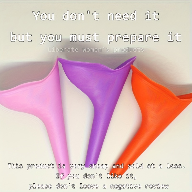 Leak-Proof PVC Portable Female Urination Device - Spill-Proof Funnel Cup for Outdoor, Travel, Camping, Hiking - Reusable Personal Urinal Storage Bag