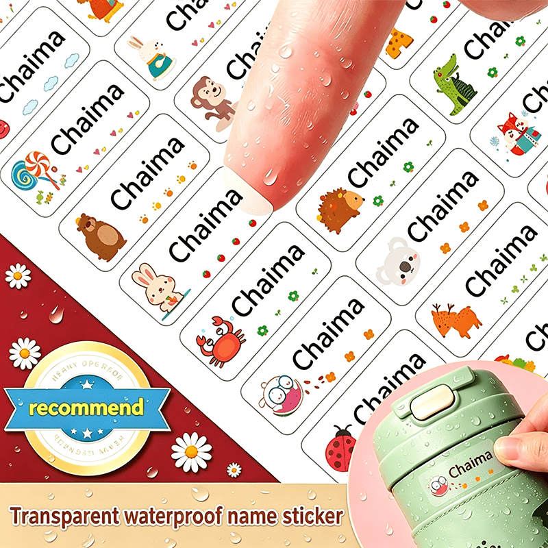 Custom Sticker, Personalized Name Label for Office & Tools