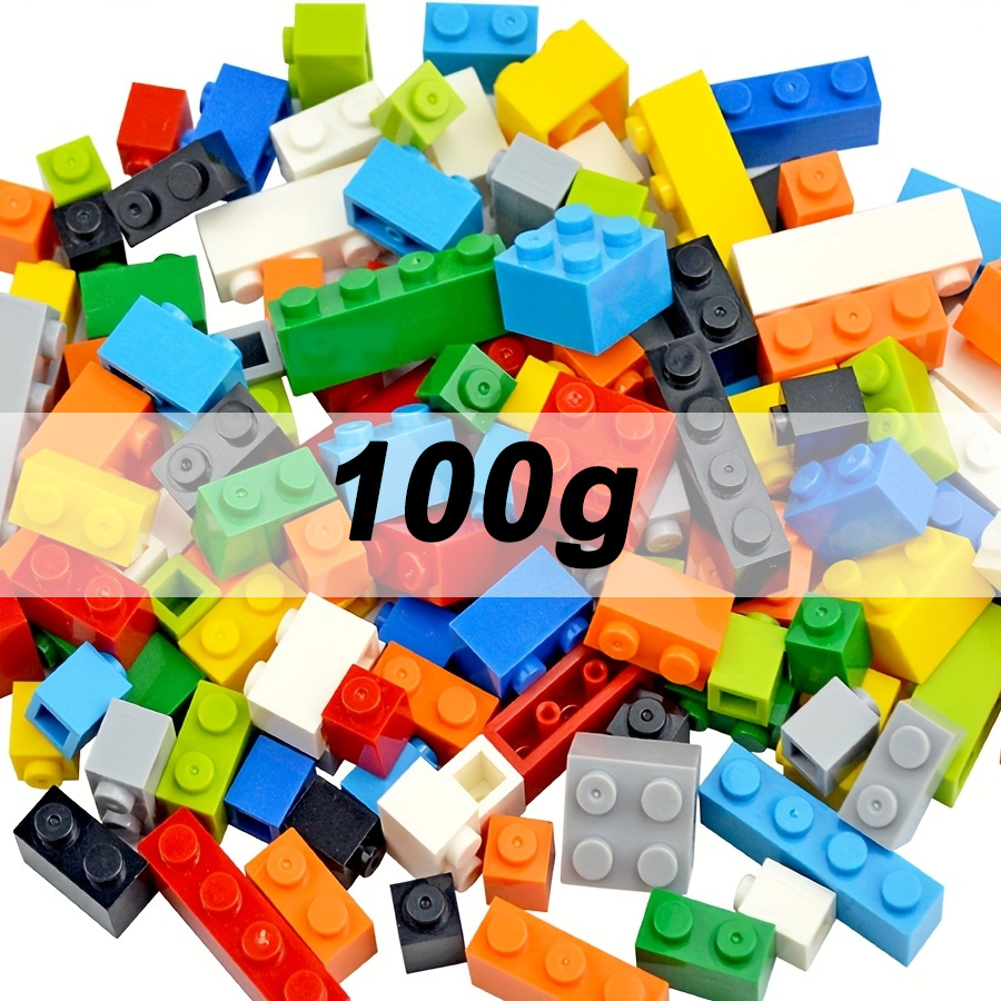 TEMU de construction 100g Ville Couleur aléatoire épaisses à soi- Figurines 1x1 1x2 1x3 1x4 2x2 2x3 en point Jouets éducatifs pour enfants pour