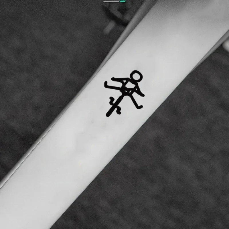 1pc Little For Man On A For Bicycle Bike/car Sticker | Creative Vinyl Sticker For Bicycle Road Bike Mountain Bike, Material: Polyvinyl Chloride